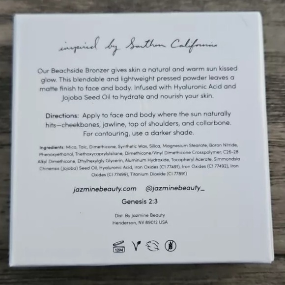 Jazmine Beauty - Beachside Bronzer - Medium - 0.29 Oz / 8 g new - Picture 2 of 4